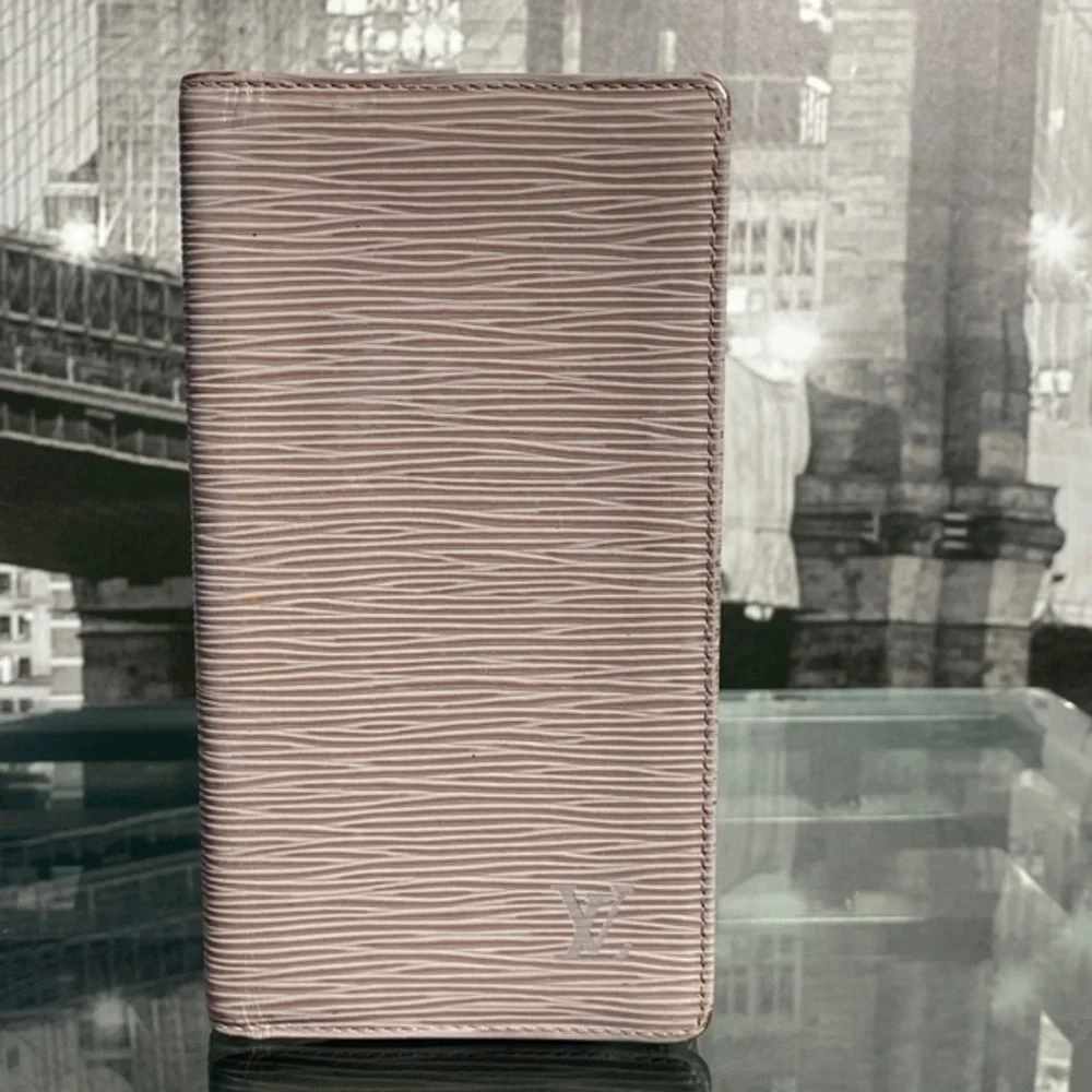 Authentic Rare Louis Vuitton Epi Checkbook Holder Wallet